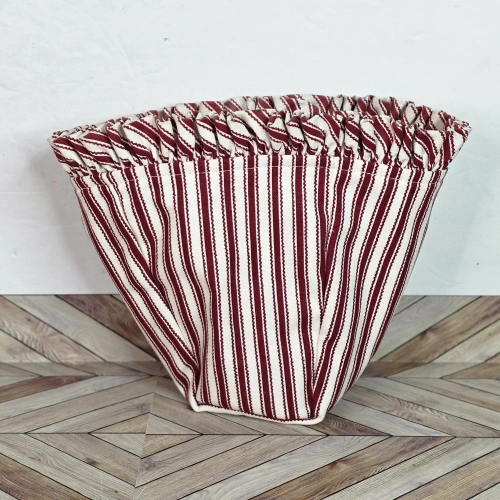 Longaberger Sweetheart Bouquet Red Ticking Basket Liner #23621 - New Without Tag